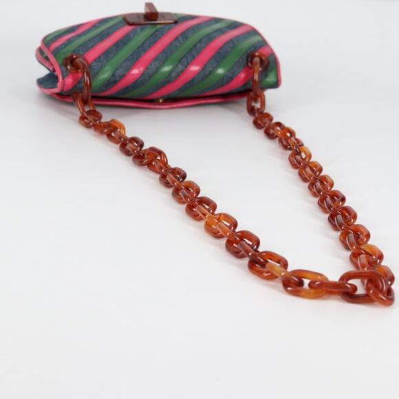 PRADA Shoulder Bag Denim Blue - Picture 8 of 9